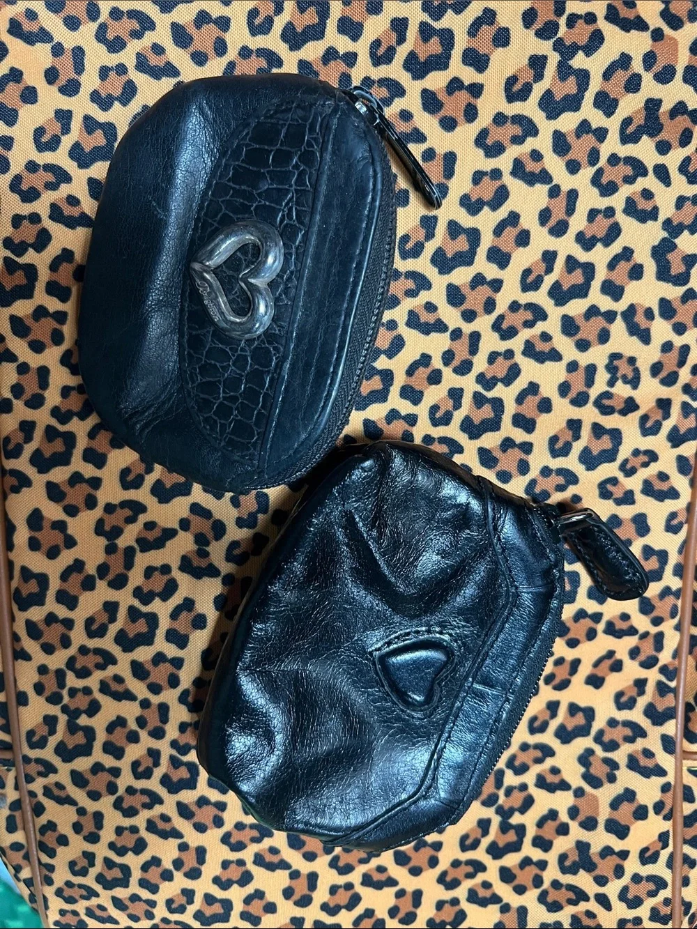 Brighton‎ Heart Accent Leather Coin Pouches - Set of 2